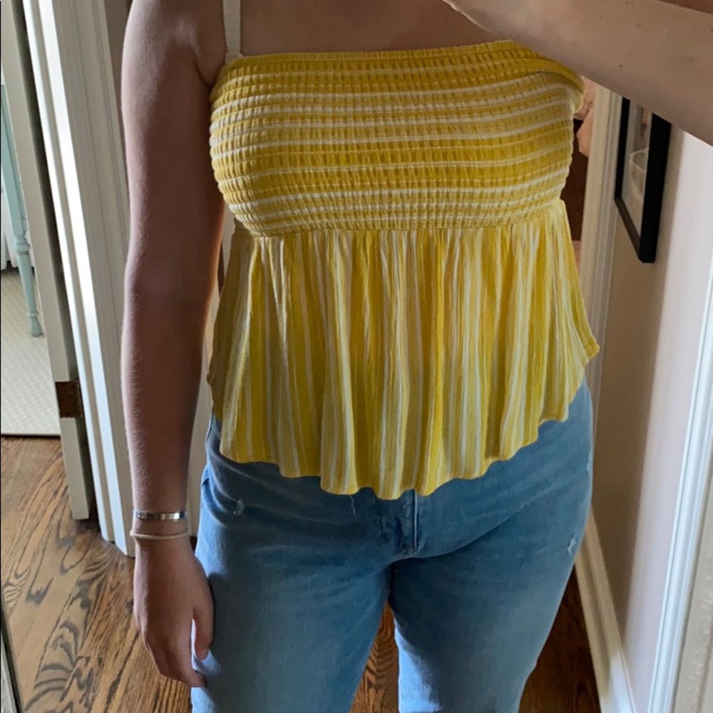 Yellow halter top